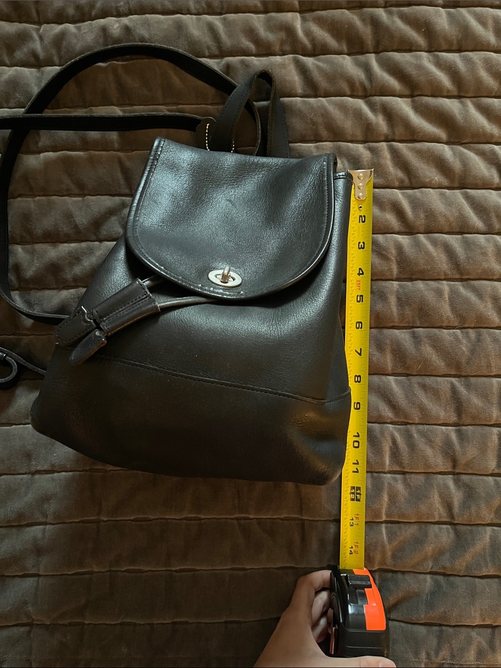 Coach Black Leather Daypack - Picture 13 of 16